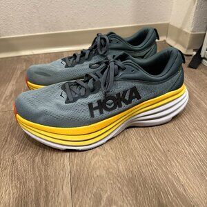 HOKA ONE ONE Bondi 8 Goblin Blue/Mountain Spring Shoes Men's Size 11.5 No Insole